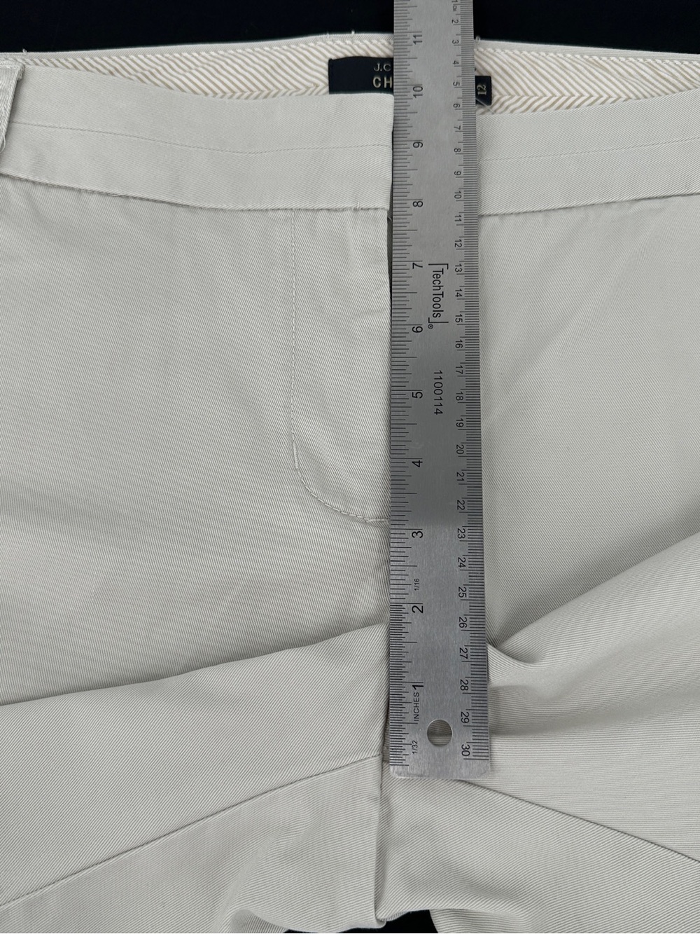 J.Crew Chino Shorts NWT Light Stone Size 12 Classic Cotton - Picture 7 of 10